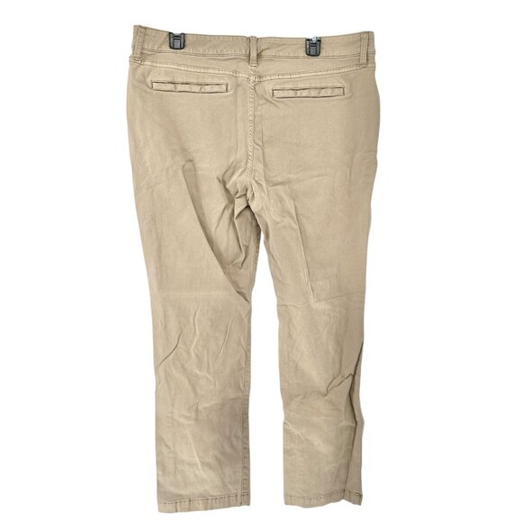 St Johns Bay Pants Womens 18P Straight Leg Beige Classic Fit Soft Stretch Fabric - Picture 3 of 9